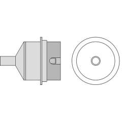 Weller T0058736867N. NR05 Hot air ro with nozzle, D: 4 mm