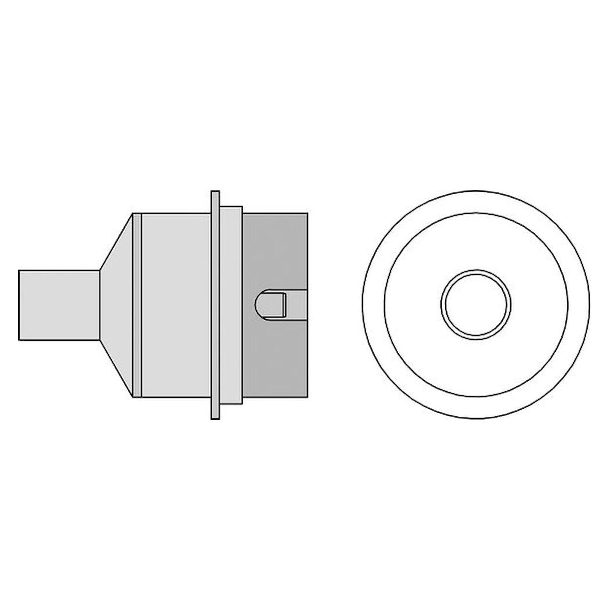 Weller T0058736870N. Buse ronde à air chaud NR10, D : 7 mm