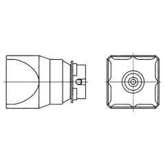 Weller T0058736880N. NQ Hot air nozzle, 24x12 mm, 4 sides heated