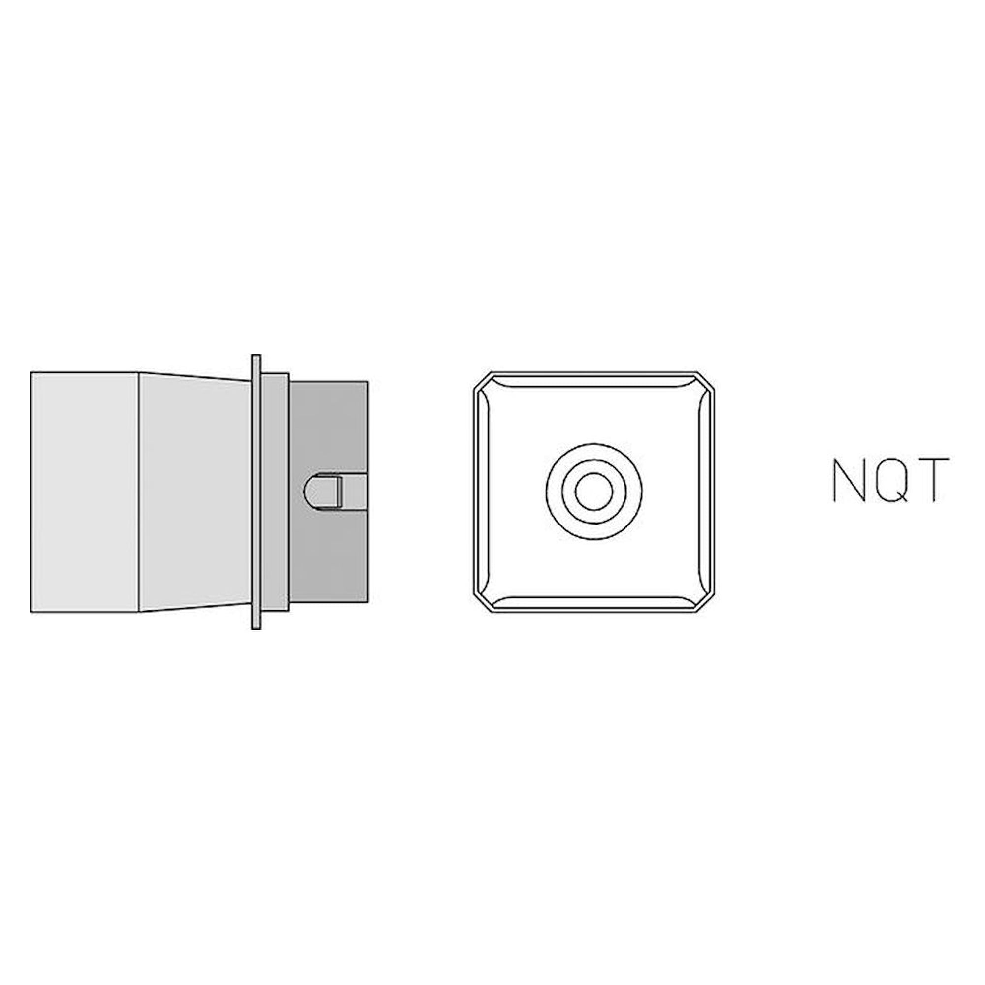 Weller T0058750739N. NQT hot air nozzle, 4 sides heated, 22x22 mm