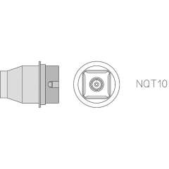 Weller T0058750741N. NQT10 Hot air nozzle, 4 sides heated, 14.8x14.8 mm