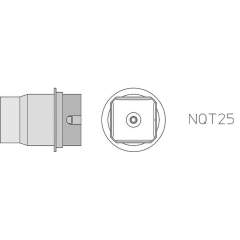 Weller T0058750742N. NQT25 Hot air nozzle, 4 sides heated, 18x18 mm