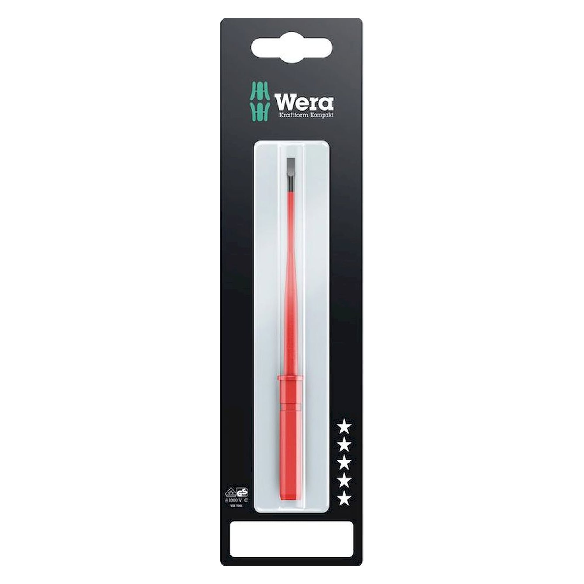 WERA 5004406001. Kraftform Kompakt VDE 60 iS SB, 0,6 x 3,5 x 154 mm