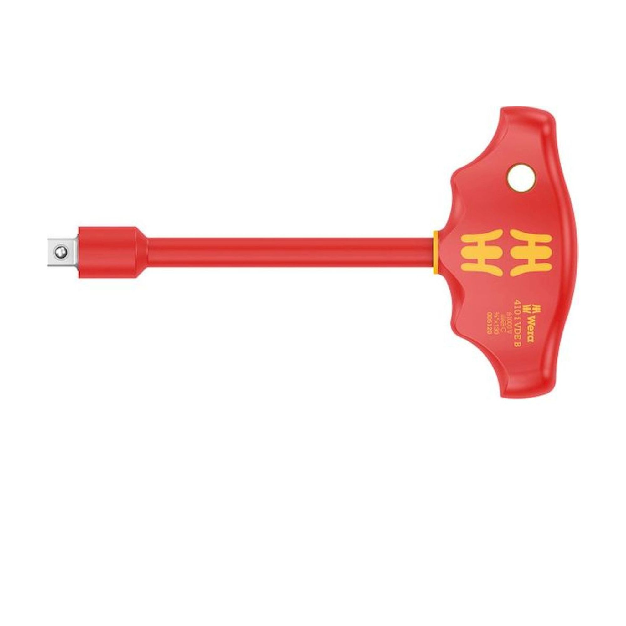 WERA 5005120001. VDE Cross-handle adapter screwdriver for 3/8" sockets 410 i VDE B, 130 mm