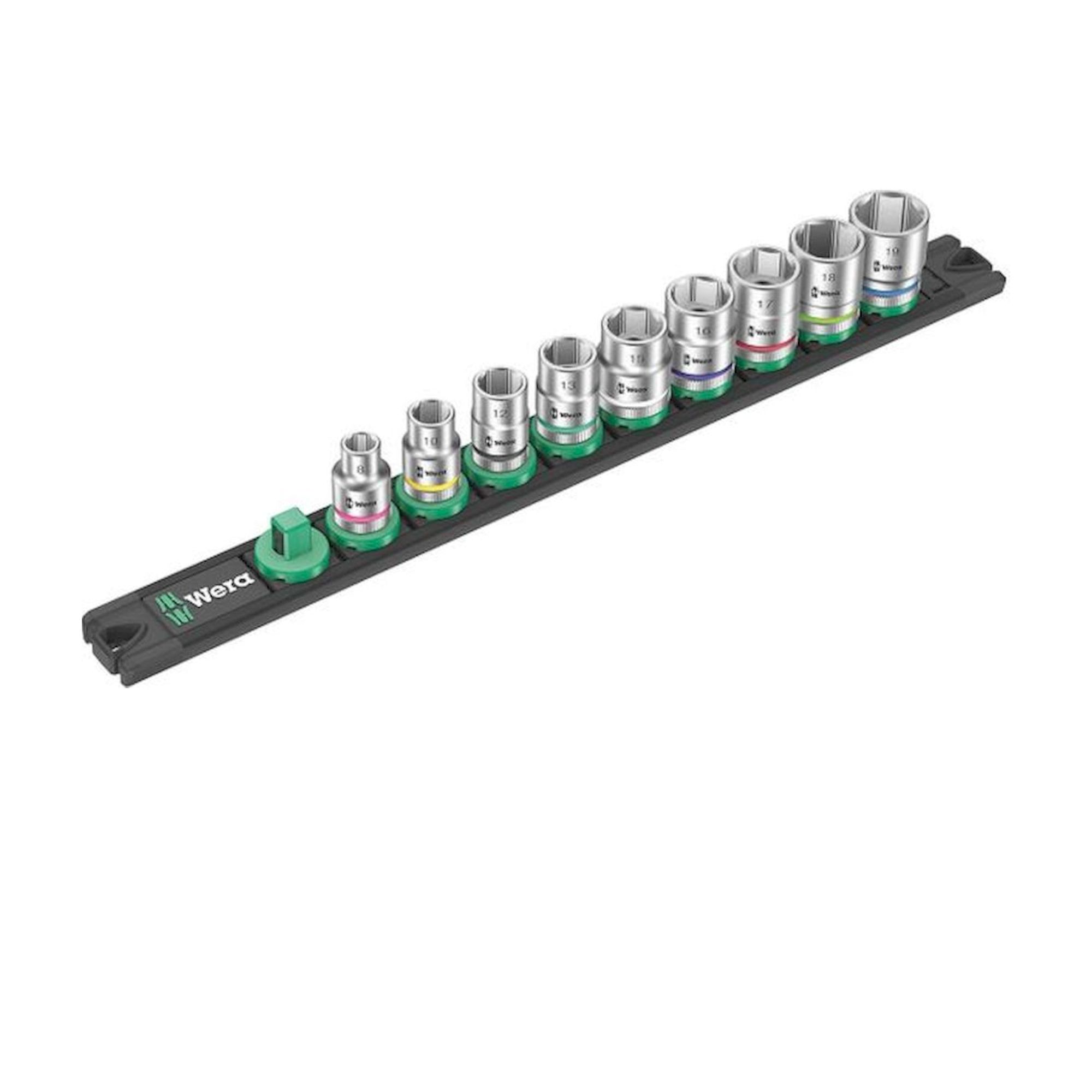 WERA 5005430001. Nut magnetic bar B 4 Zyklop socket set, 3/8" drive, 9 pieces