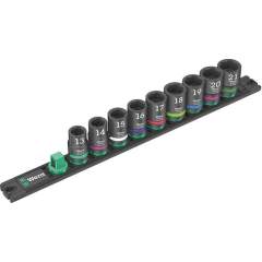 WERA 5005490001. Nut magnetic bar C Impactor 1 socket set, 1/2" drive, 9 pieces