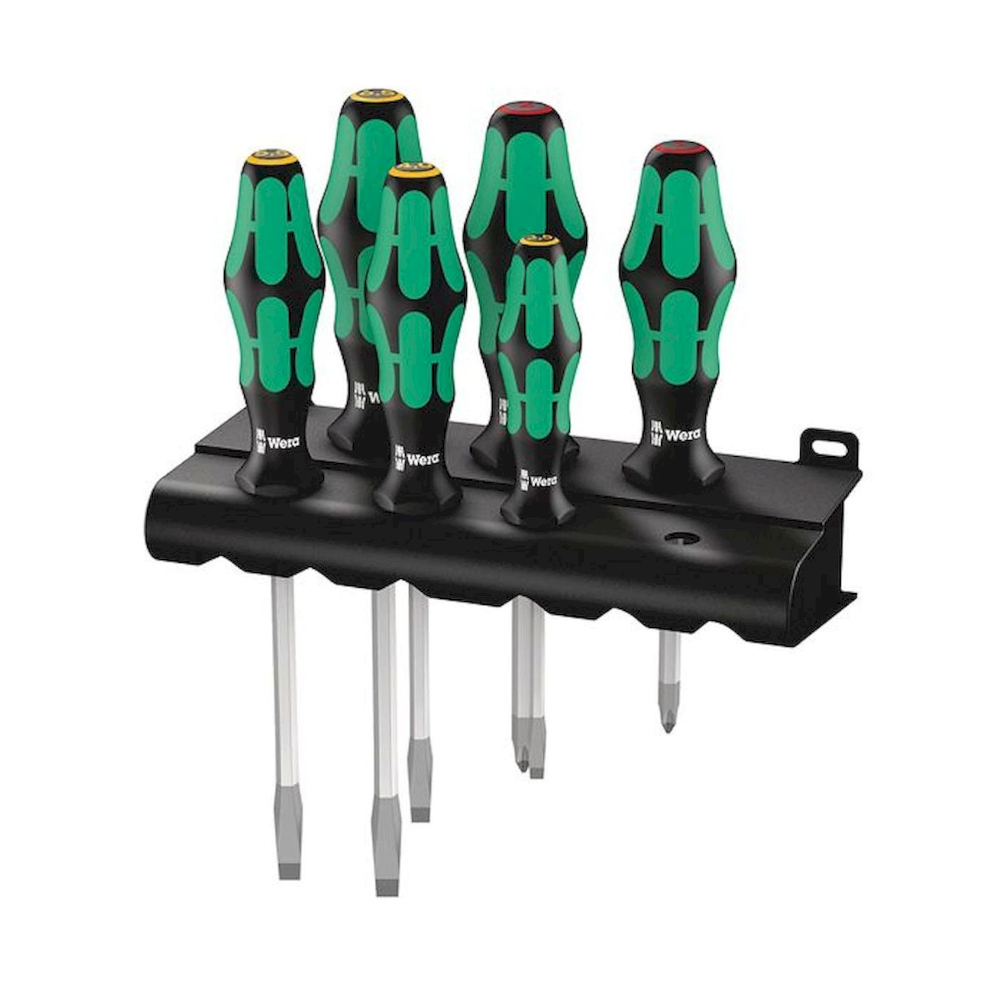 Wera 05007680001. 334 SK/6 Rack Schraubendrehersatz, Kraftform Plus Lasertip + Rack