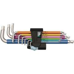 WERA 5022669001. Angle wrench set, metric, stainless steel 3950/9 Hex-Plus Multicolour Stainless 1