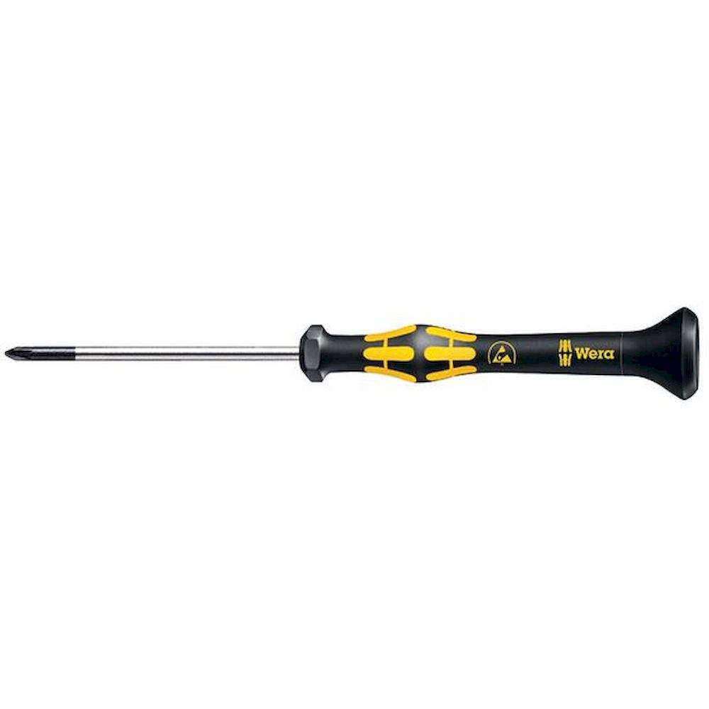 WERA 5030110001. 1550 ESD Micro PH 00 x 60 mm, Kraftform Micro Kreuzschlitz-Schraubendreher