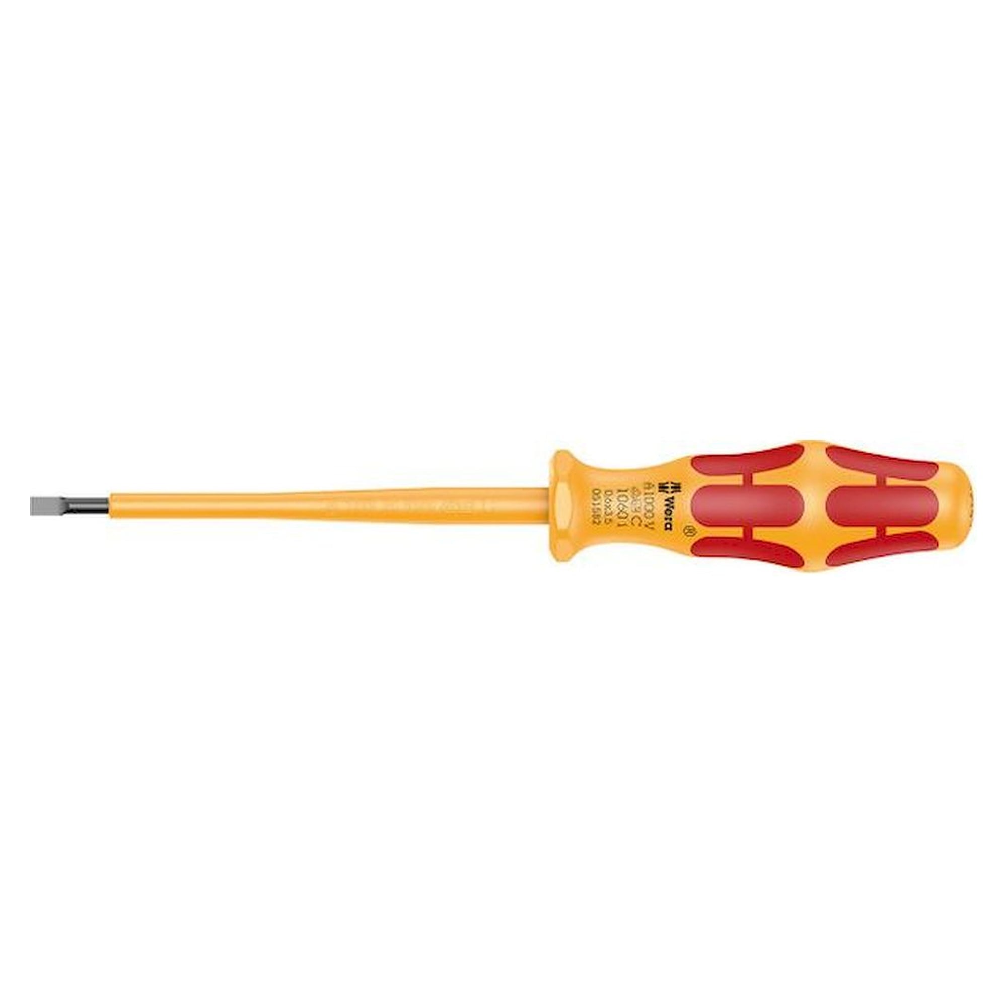 WERA 5051582001. VDE-isolierter Kraftform Schlitz-Schraubendreher 1060 i , 0,6 x 3,5 x 100 mm