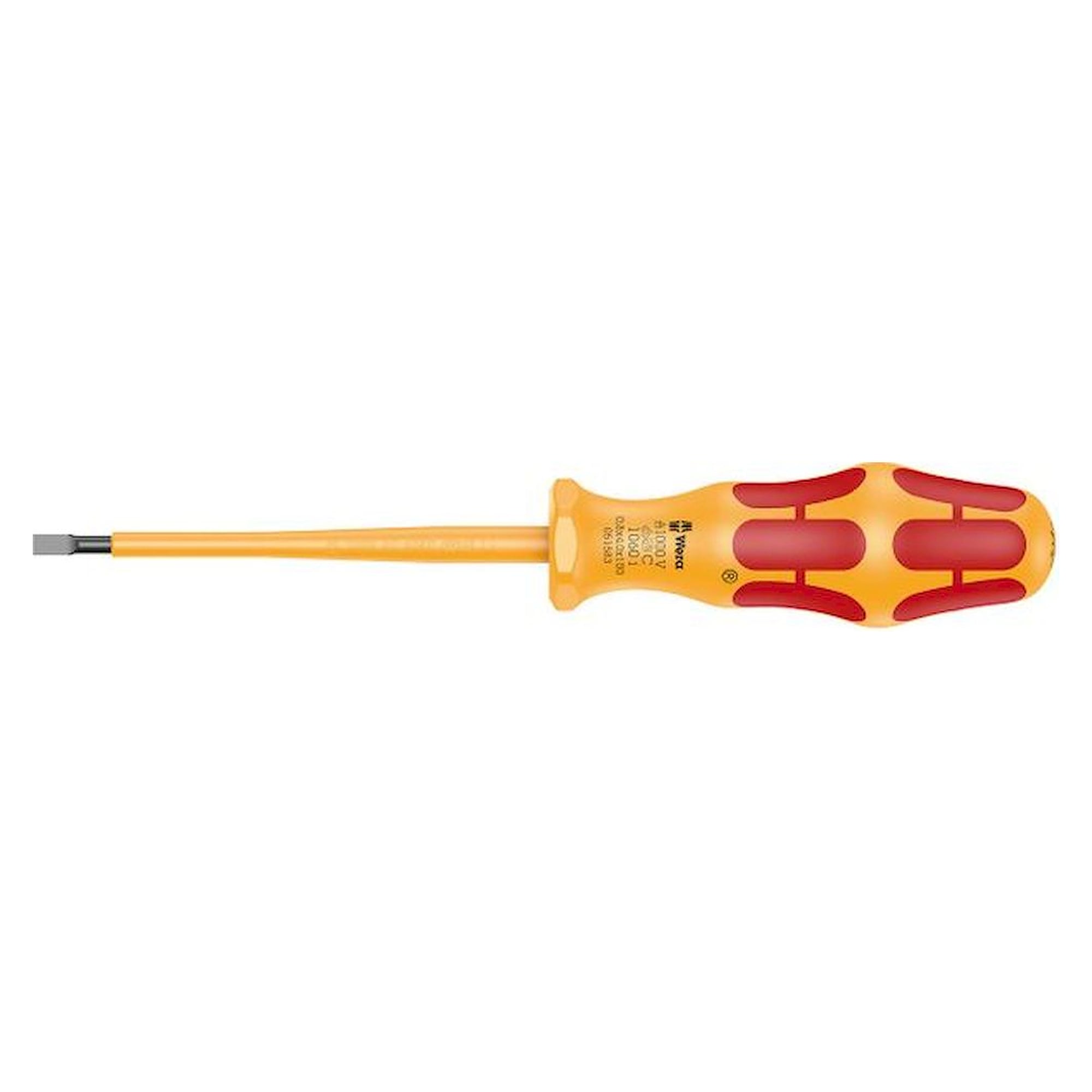 WERA 5051583001. VDE-insulated Kraftform slotted screwdriver 1060 i, 0.8 x 4 x 100 mm