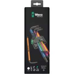 Wera 5073593001. Winkelschlüsselsatz, metrisch 950/9 Hex-Plus Multicolour 1