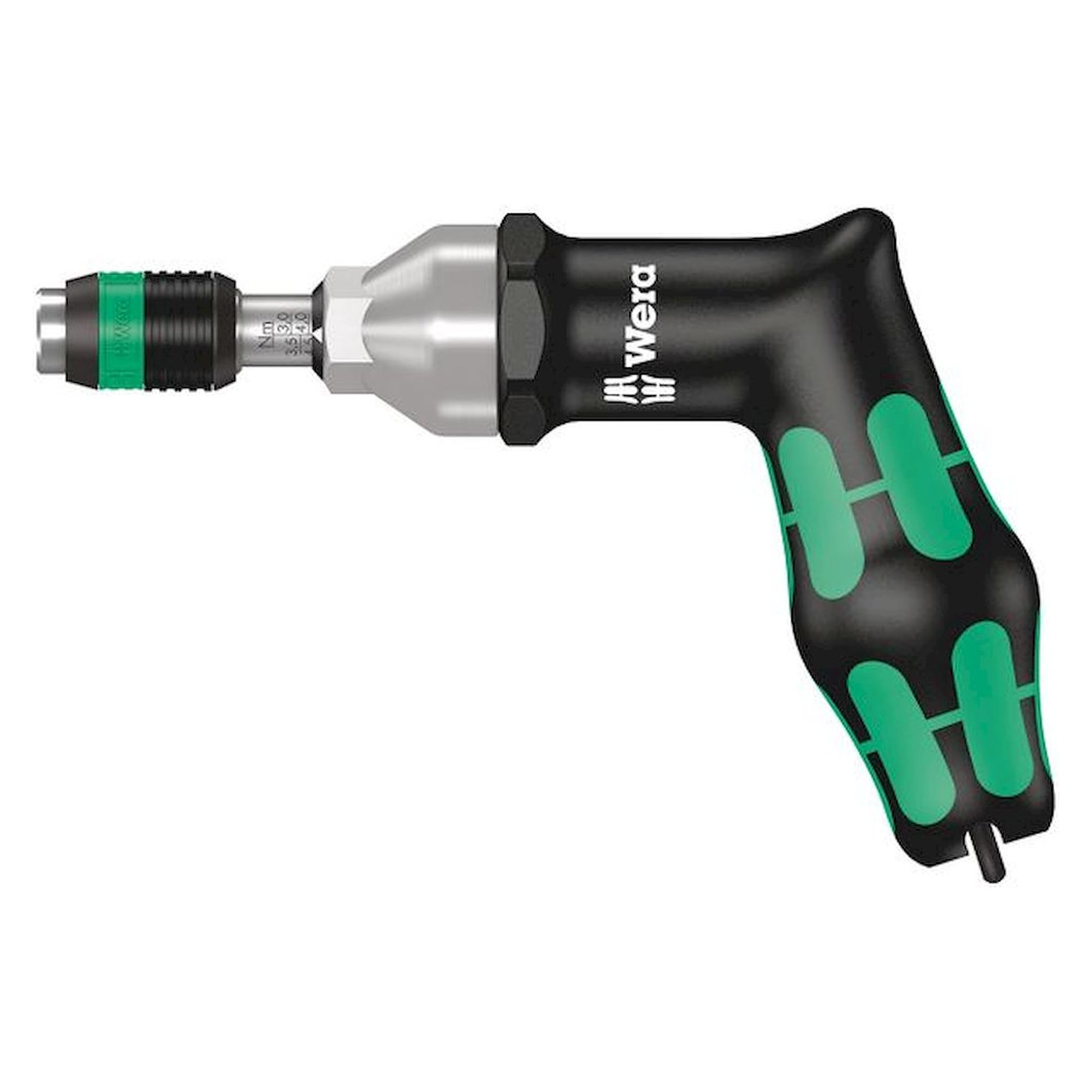 WERA 5074702001. Torque screwdriver Kraftform pistol grip 7442, (3.0-6.0 Nm) adjustable, with Rapidator quick-change chuck