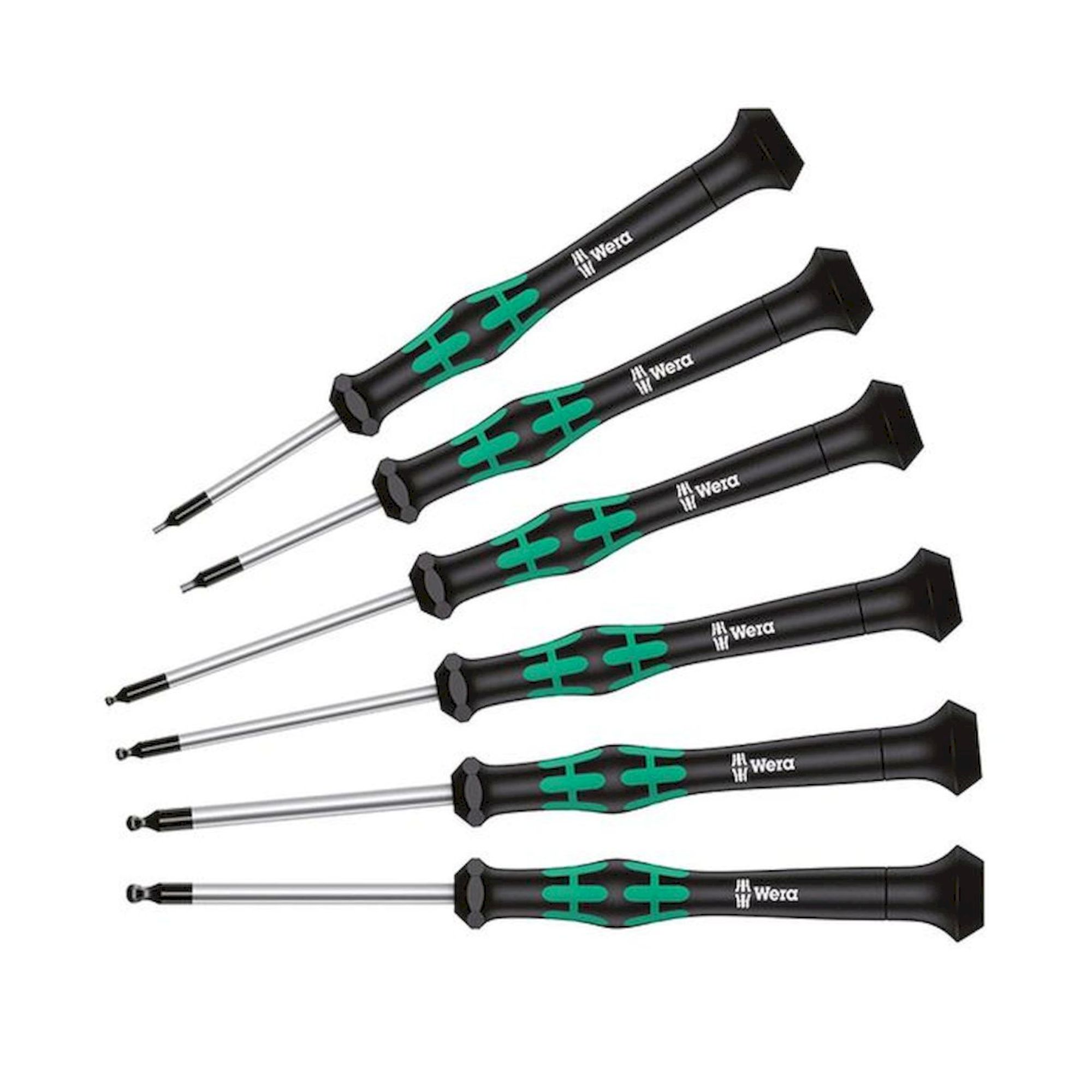 WERA 5118156001. 2052/6 Electronics screwdriver set + rack