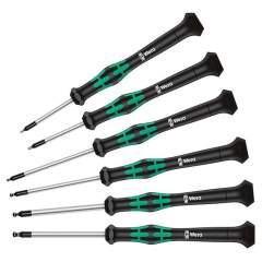 WERA 5118156001. 2052/6 Electronics screwdriver set + rack