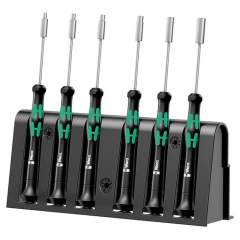 WERA 5118158001. 2069/6 Electronics screwdriver set + rack