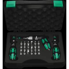 WERA 5074739001. 7440/41/42 Kraftform torque screwdriver set 0.3-6.0 Nm, 27 pieces