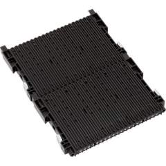 WEZ 1004213. ESD double slot wall 300, 255x22x345mm, without floor stop, non-reinforced, black