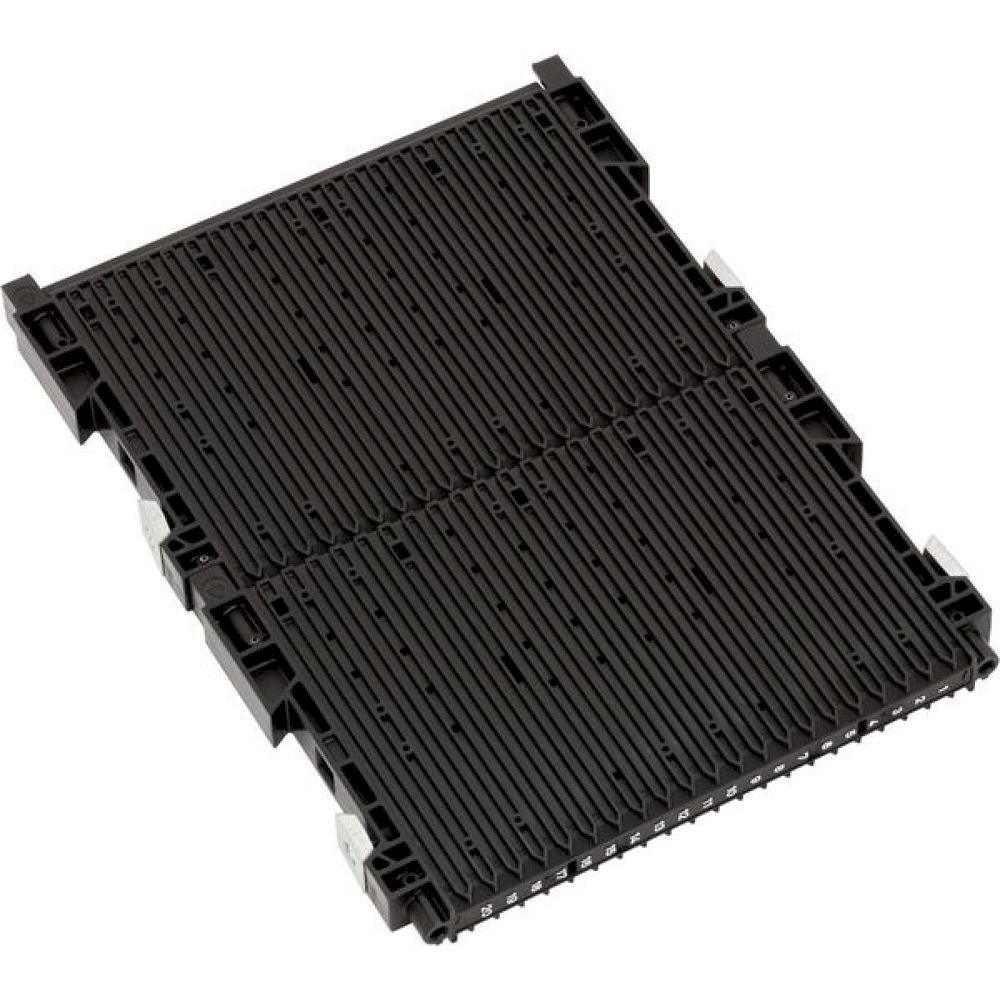 WEZ 1004215. ESD double slot wall 300, 255x22x345mm, with floor stop type 022, non-reinforced, black