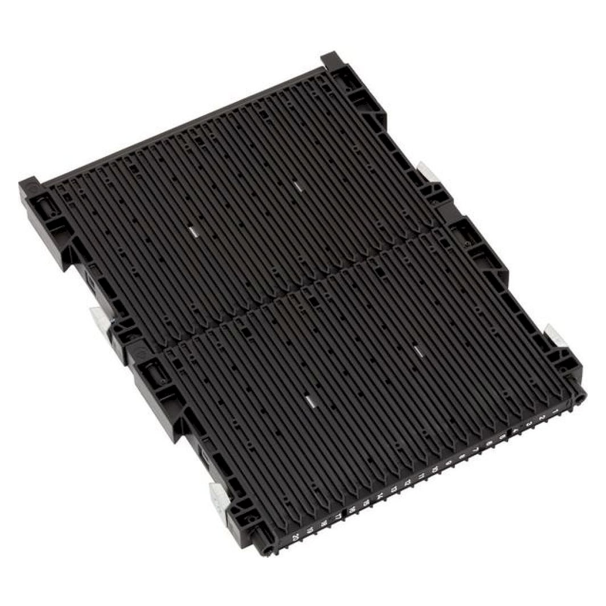 WEZ 1004218. ESD double groove wall 300, black / series 180, 2-fold reinforced with gro with stop