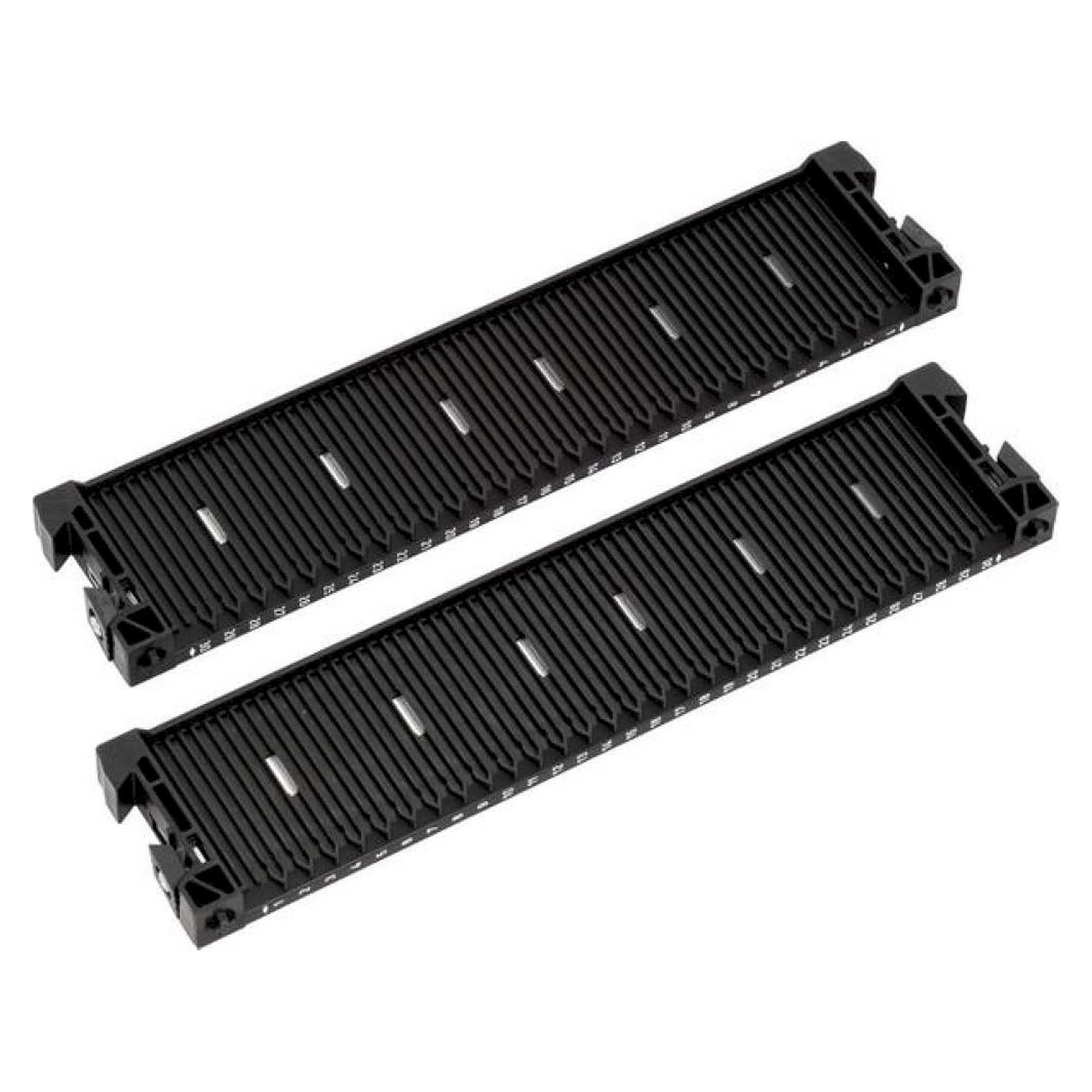 WEZ 1004290. ESD groove wall pair 400, black / series 100, non-reinforced with bottom stop
