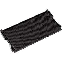 WEZ 1004295. ESD slotted wall 400, 355x22/32x180mm, with floor stop type 032, non-reinforced, black