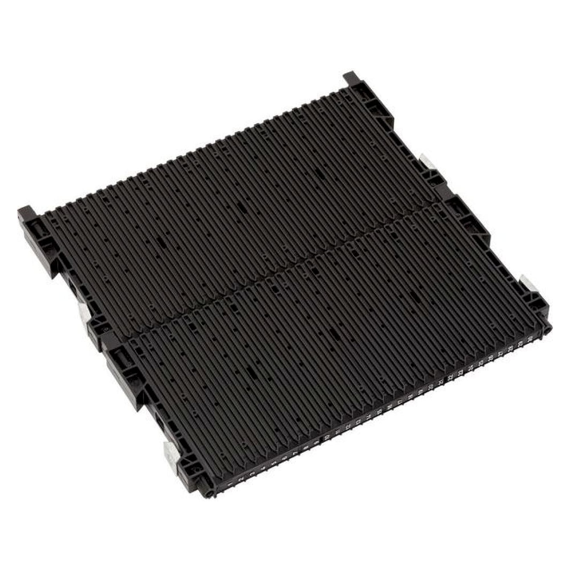 WEZ 1004304. ESD double slot wall 400, 355x22/32x345mm, without floor stop, non-reinforced, black