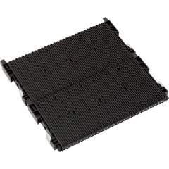 WEZ 1004304. ESD double slot wall 400, 355x22/32x345mm, without floor stop, non-reinforced, black