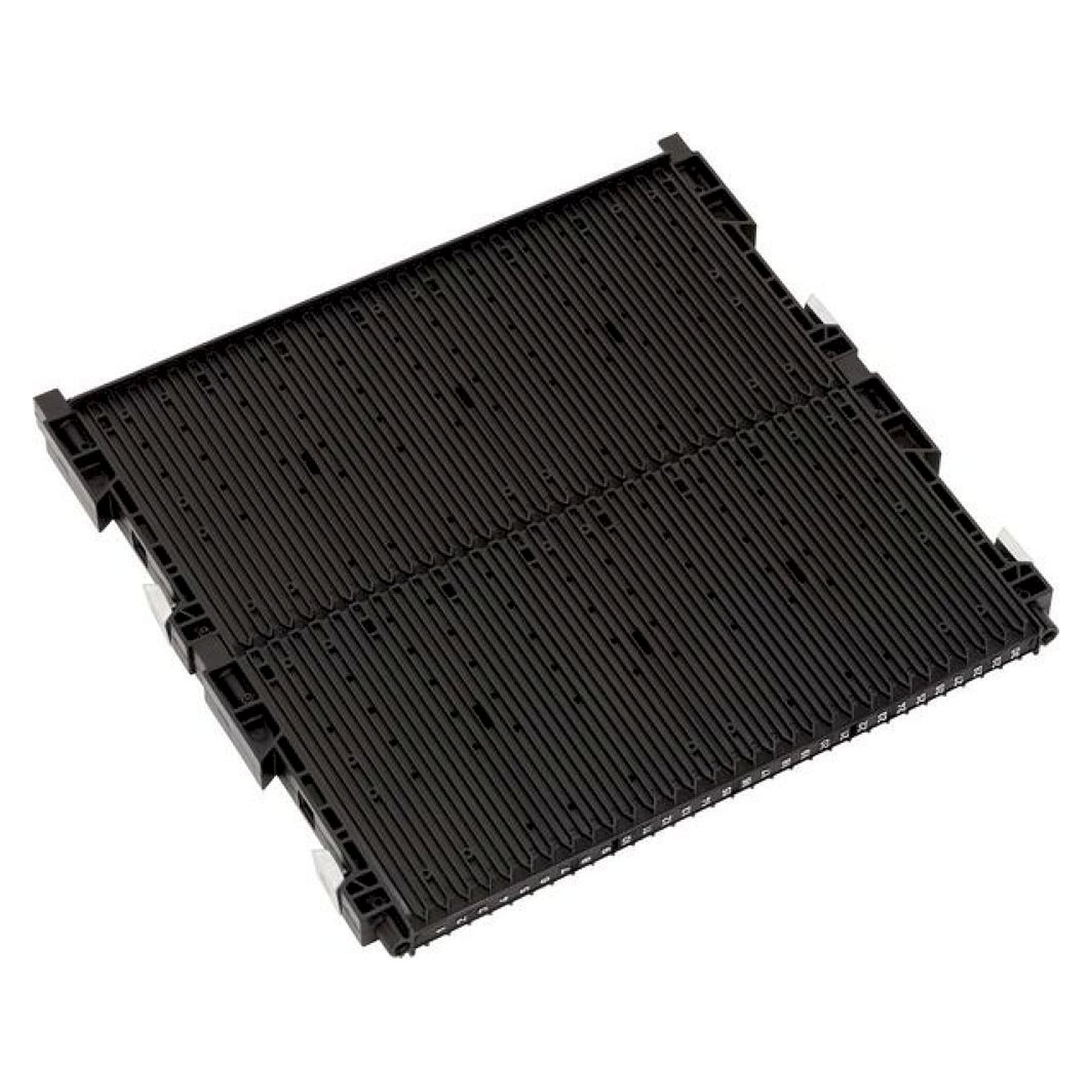 WEZ 1004308. ESD double slot wall 400, 355x22/32x345mm, with floor stop type 032, non-reinforced, black