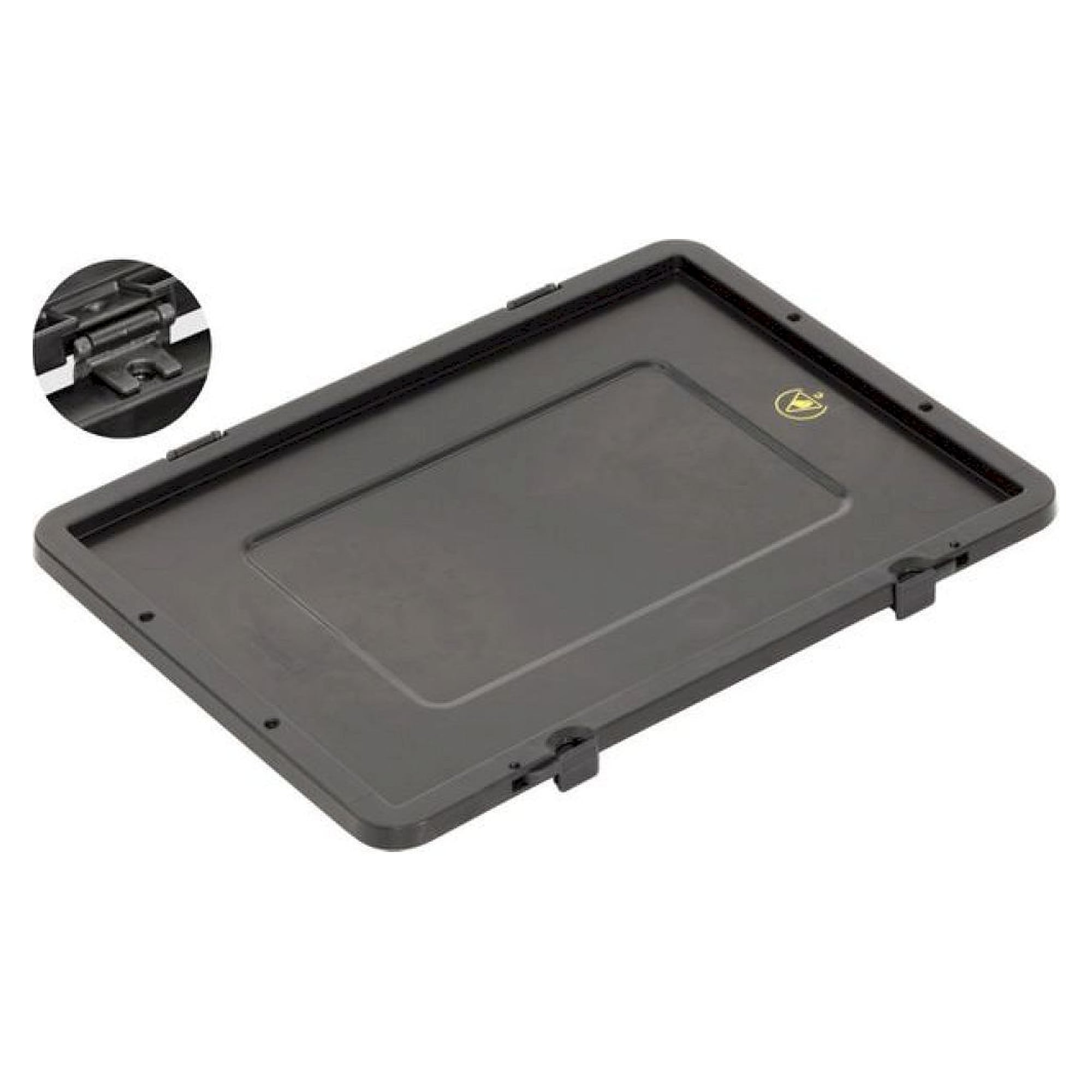 WEZ 1004332. ESD hinged lid BL, black, 400x300mm
