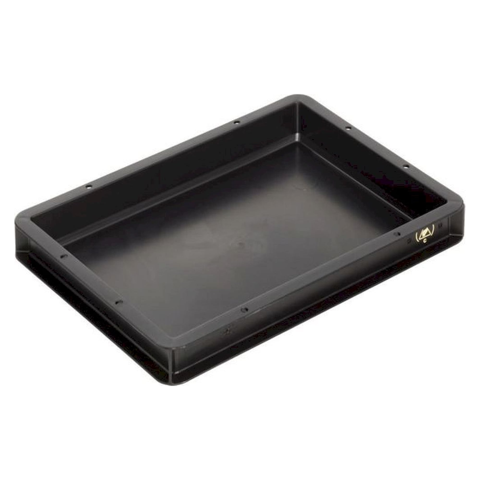 WEZ 1004338. ESD Behälter BL, schwarz, 400x300x53mm