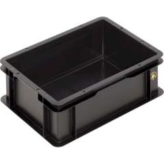 WEZ 1004371. ESD container 400x300x145 mm, light