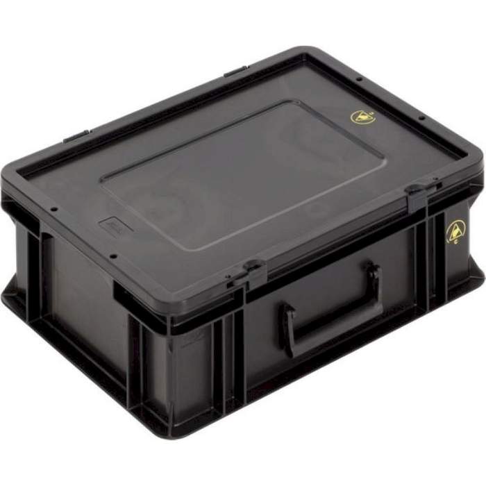 WEZ 1004381. ESD Koffer BL, schwarz, 400x300x154mm kaufen bei A1-ESD