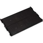 WEZ 1004434. ESD double groove wall 600 black / series 180, reinforced with floor stop type 025