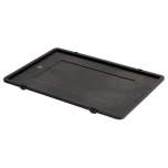 WEZ 1004457. ESD hinged lid with document compartment, black, 600x400mm