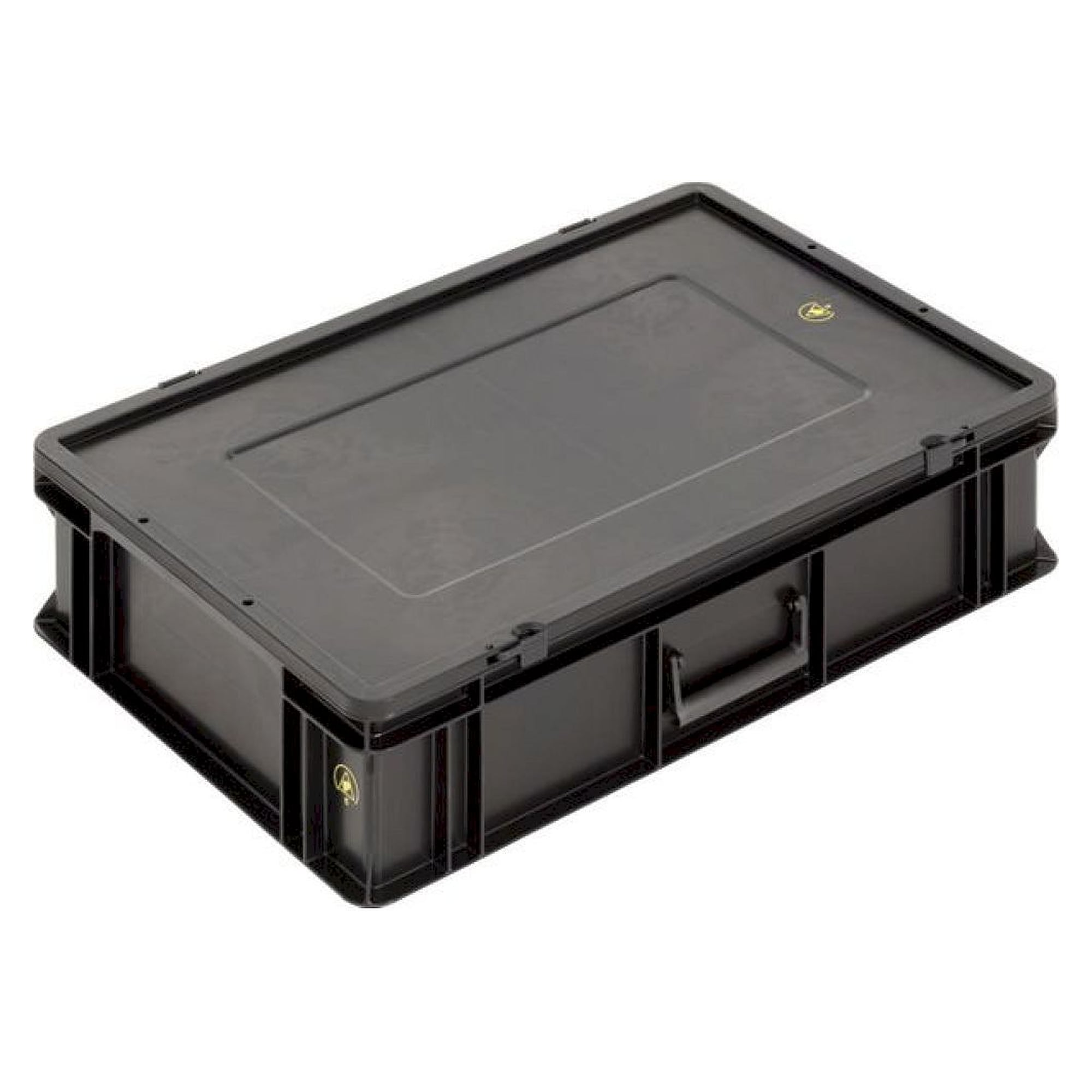 WEZ 1004485. ESD Case BL, black, 600x400x155mm