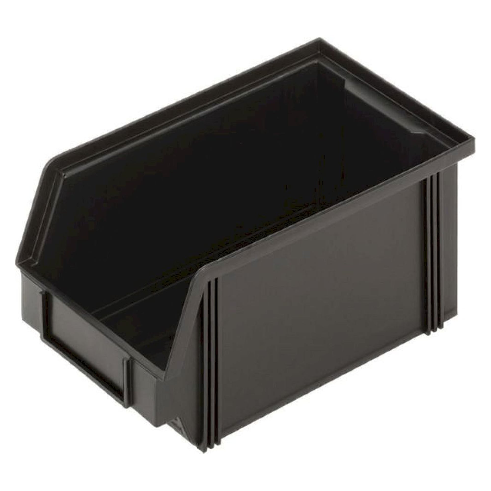 WEZ 1007455. ESD open fronted storage bin, black 235x145x125 mm