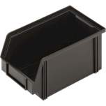 WEZ 1007455. ESD open fronted storage bin, black 235x145x125 mm