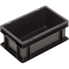 WEZ 1007836. ESD container NB MC, black, 300x200x120mm