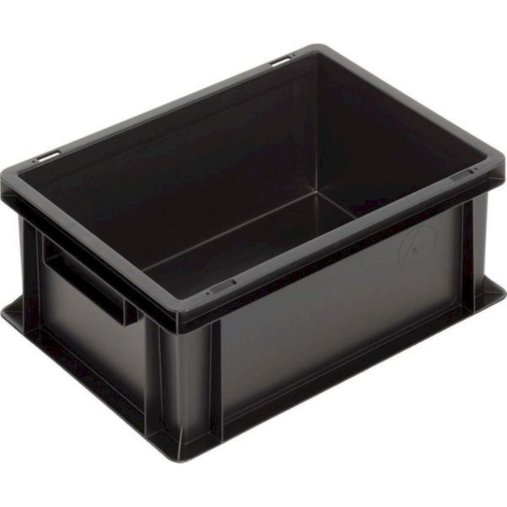 WEZ 1007837. ESD Container NB MC, black, 400x300x170mm