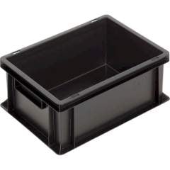 WEZ 1007837. ESD Container NB MC, black, 400x300x170mm