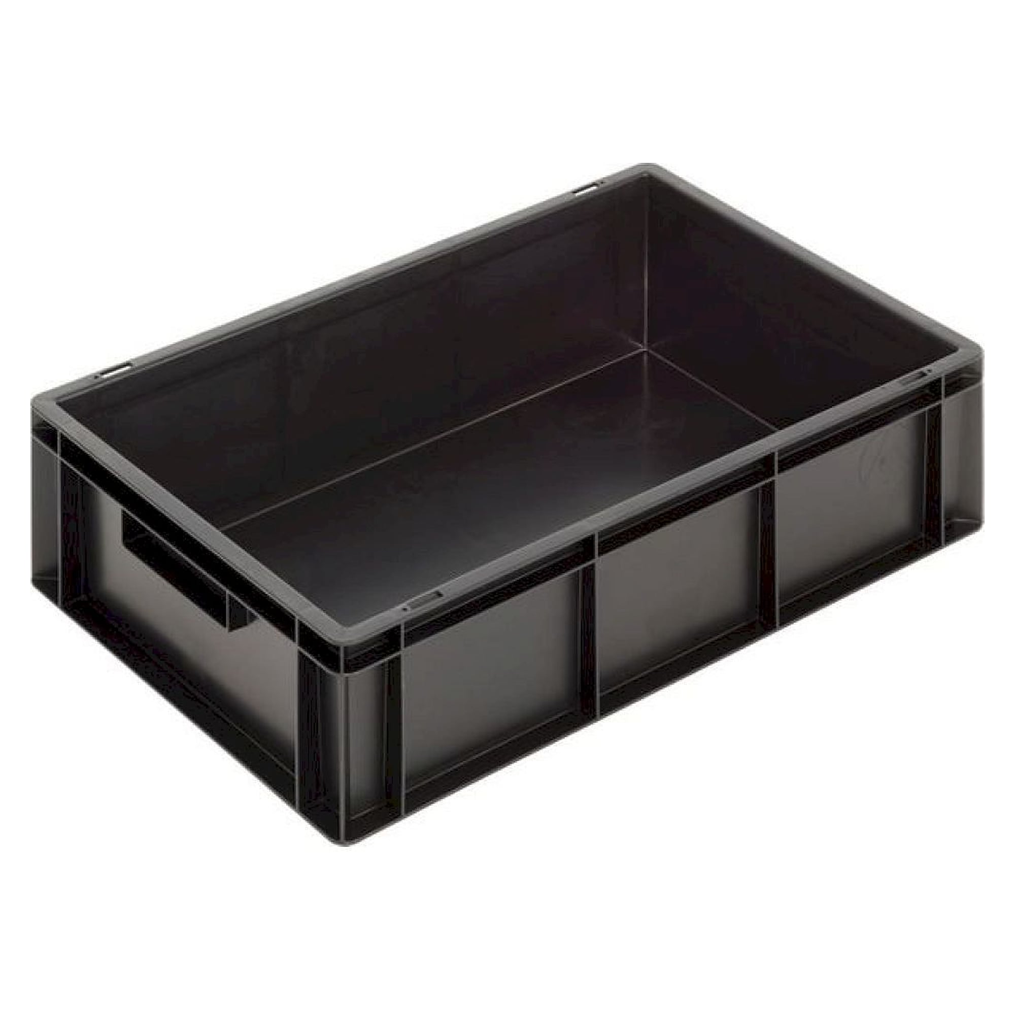 WEZ 1007838. ESD container NB MC, black, 600x400x170mm