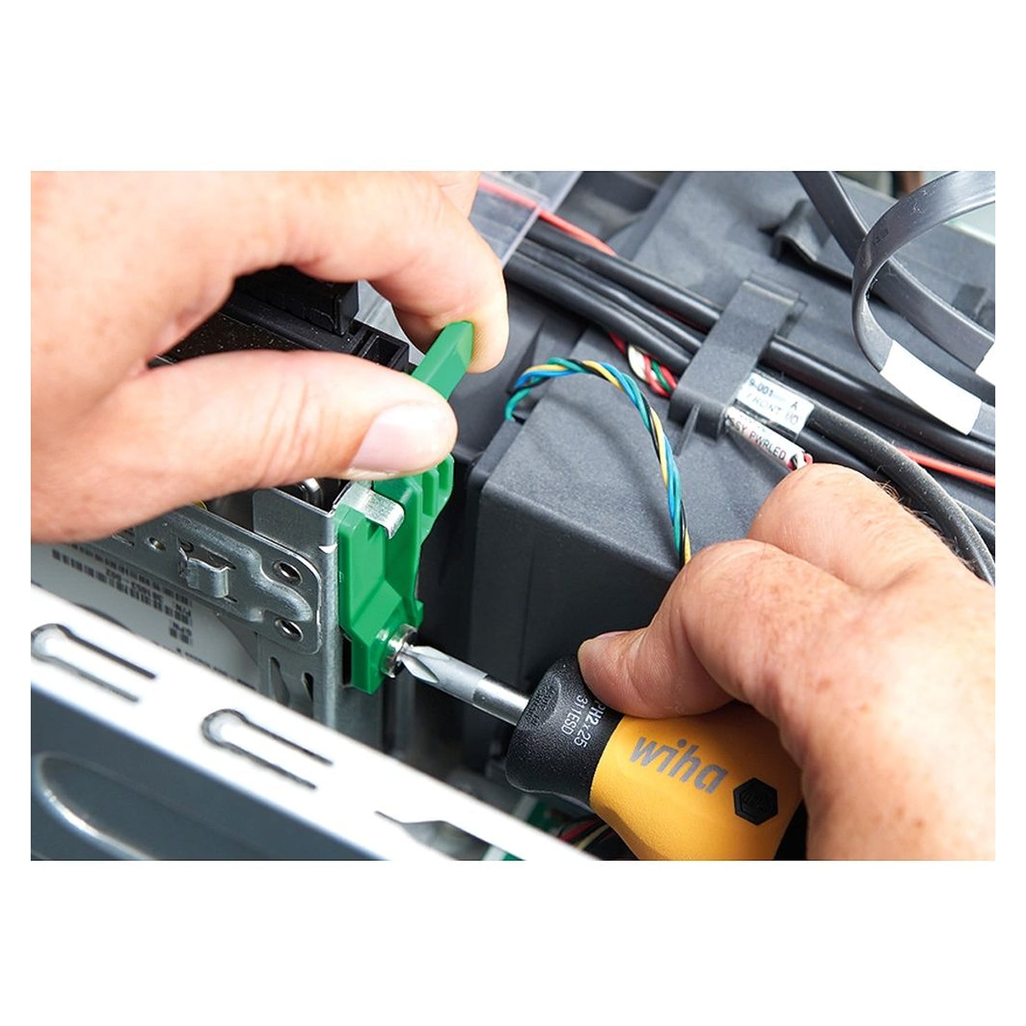 Screwdriver SoftFinish® ESD Slotted 2.5 x 75 mm antistatic - Wiha 08179