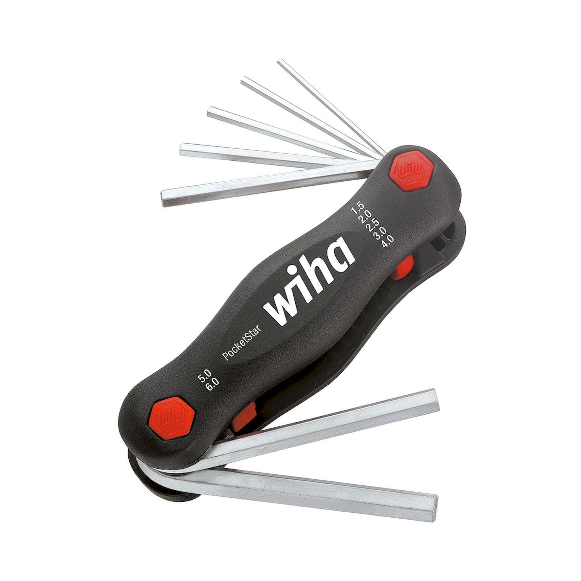 Wiha Multitool PocketStar Hex, 7-pcs., SB version with euro hole hanger (23037)