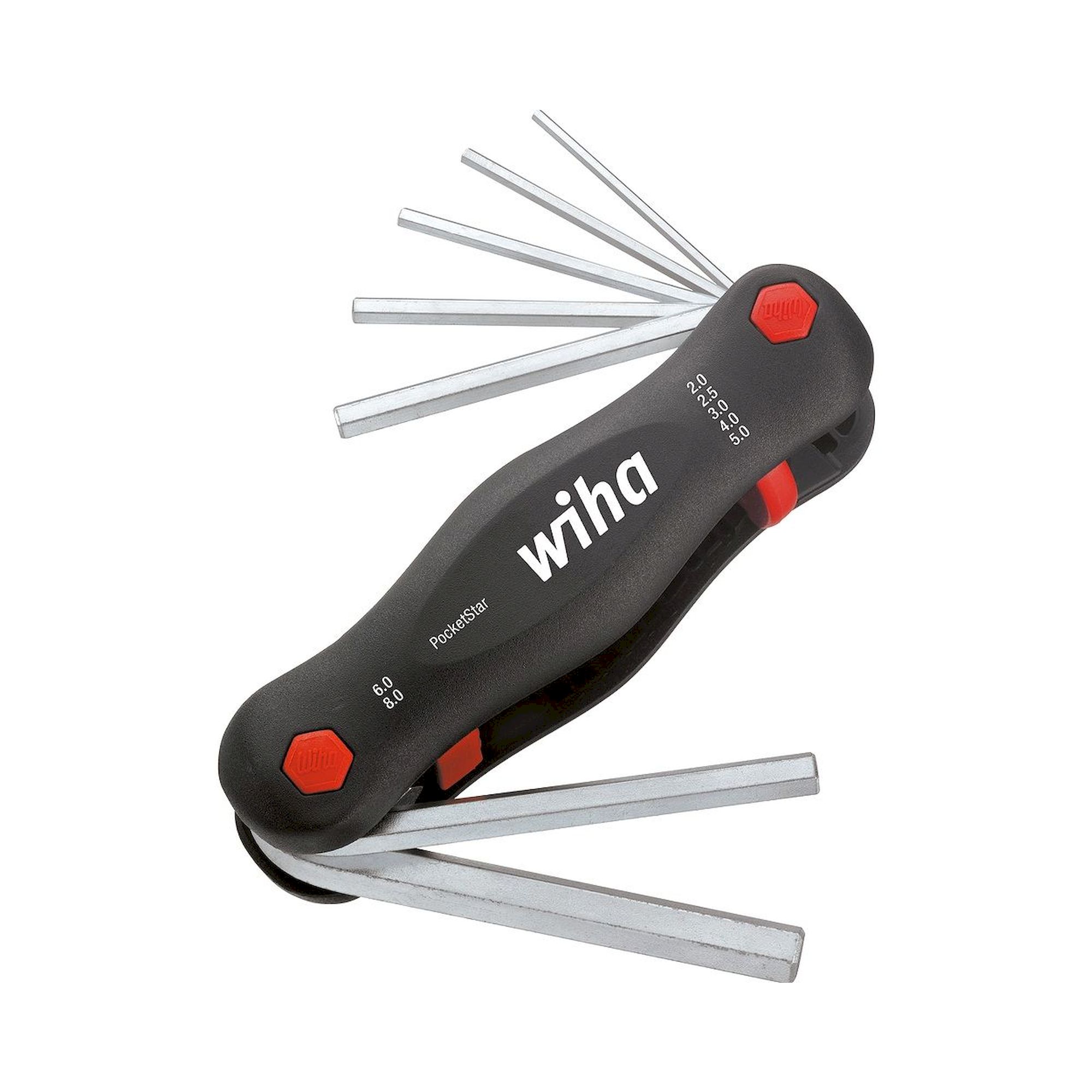Wiha Multitool PocketStar Hex, 7-pcs., SB version with euro hole hanger (23041)