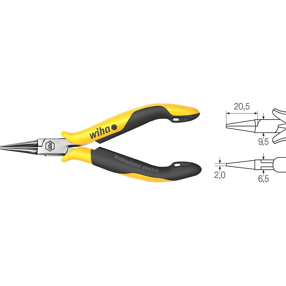 Wiha 26804. Rundzange Professional ESD, 120 : 4 ¾ " : -