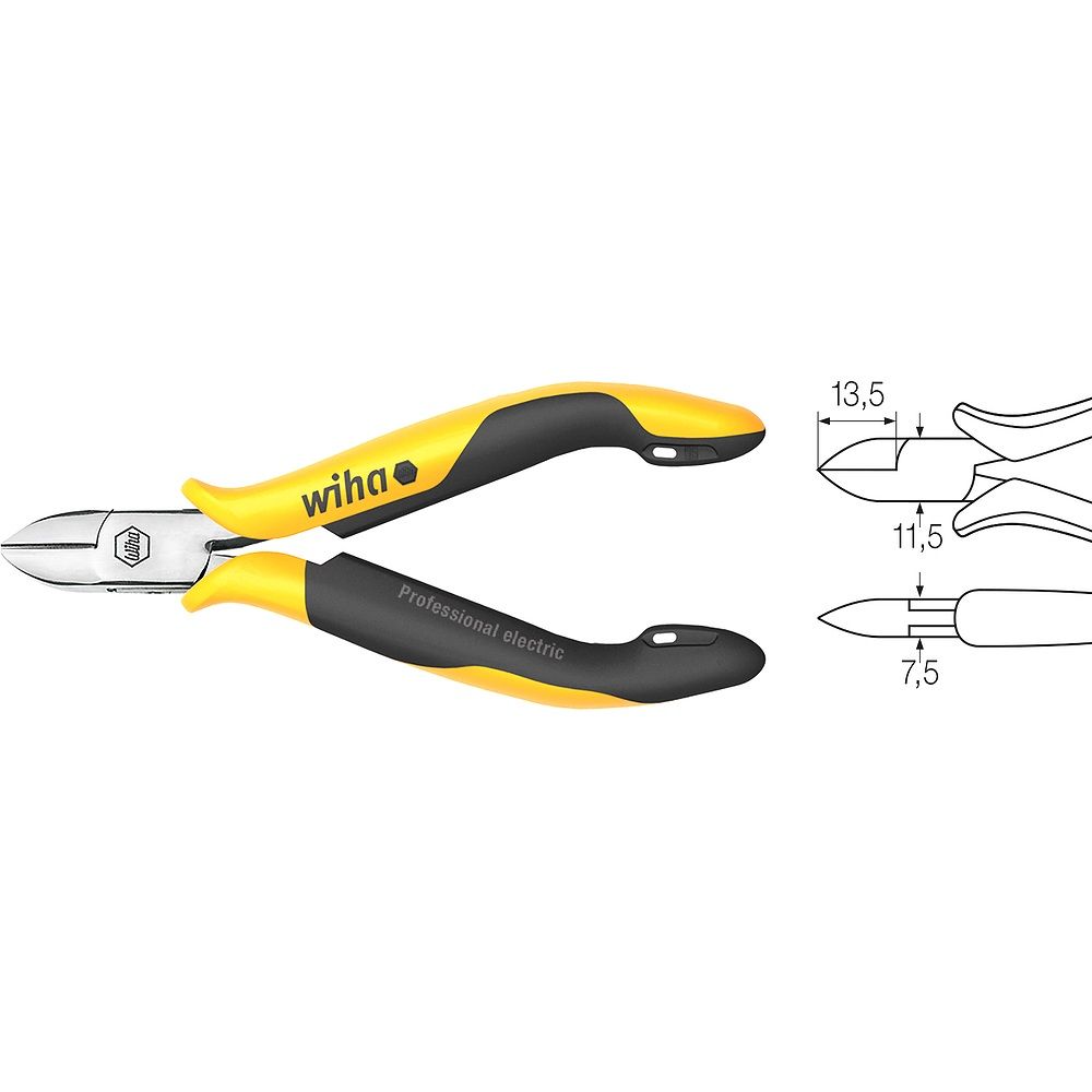 Wiha 26831. Seitenschneider Professional ESD, 115 : 4 ½ " : 1,4 : 1,0 : 0,4 : 7 : 1 : -