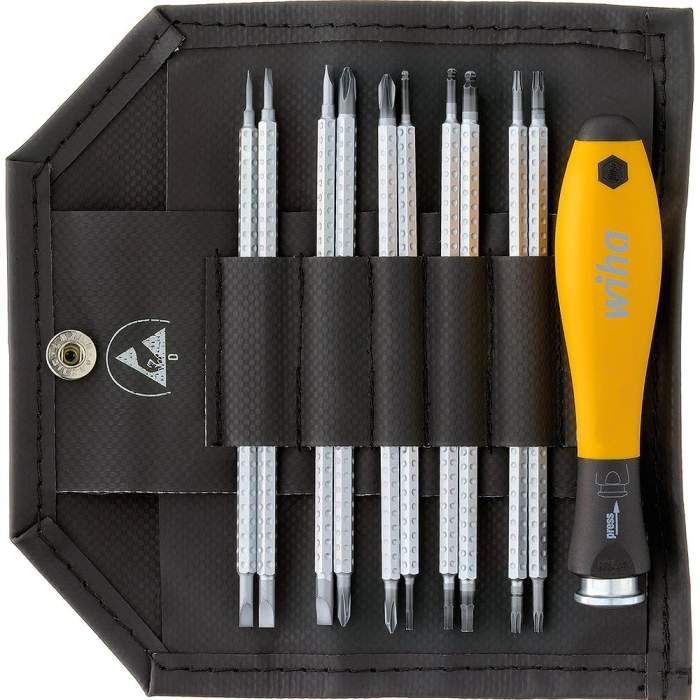 Buy Wiha Screwdriver with interchangeable blade set System 4 ESD...