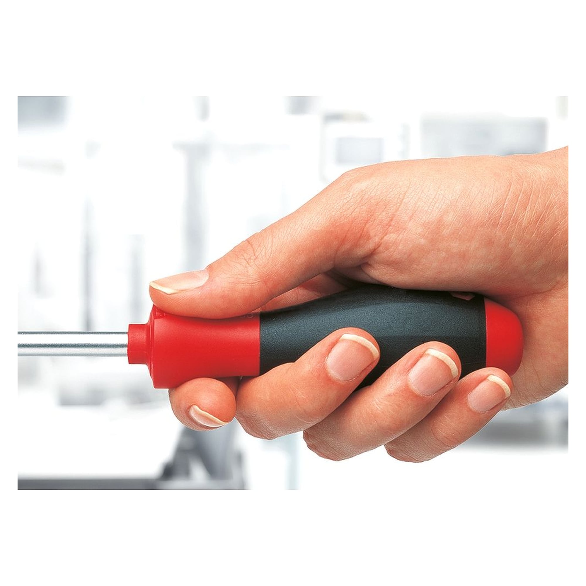 Tournevis SoftFinish TORX tete spherique T10 x 60 mm avec lame six pans - Wiha 32251