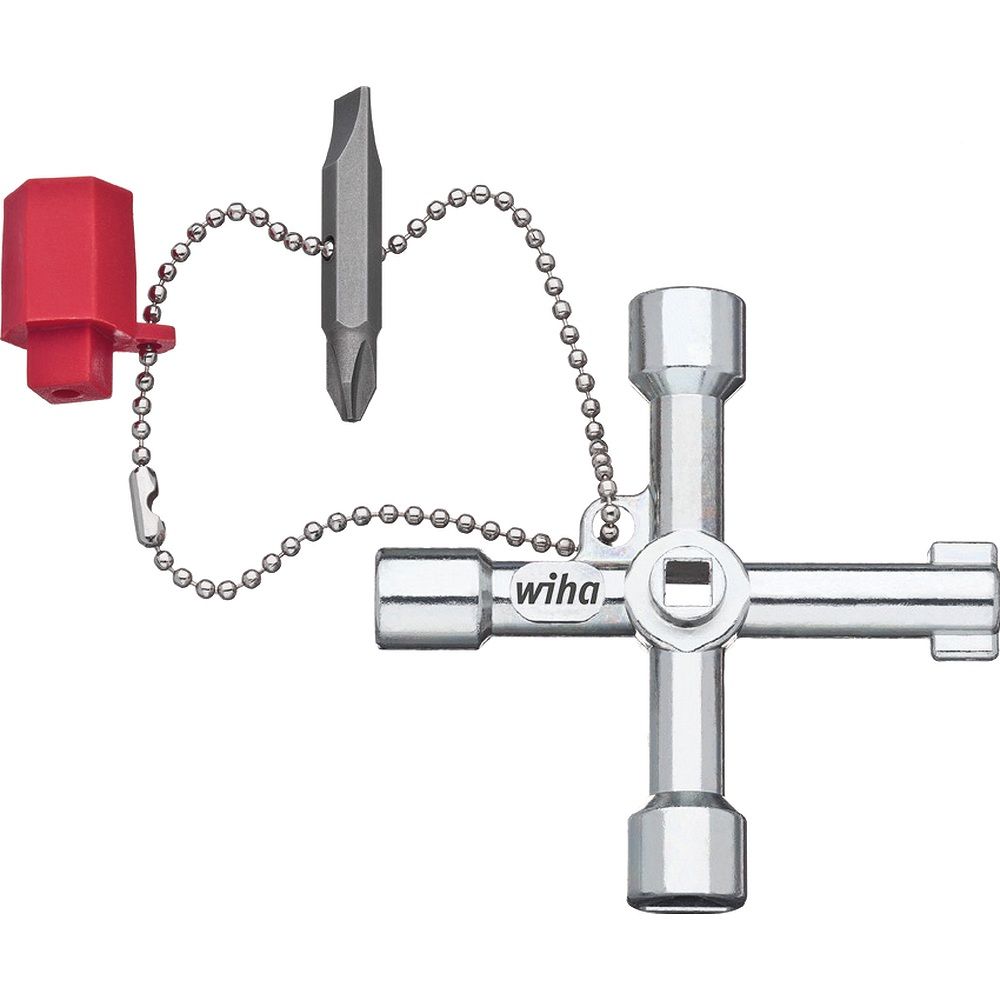 Wiha 36114. Schaltschrankschlüssel Kreuz-Form, 5-8 : 9 : 3-5 : 7,0 : PH2